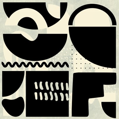 Squares Black and White 2 Copy by Ana Rut Bre