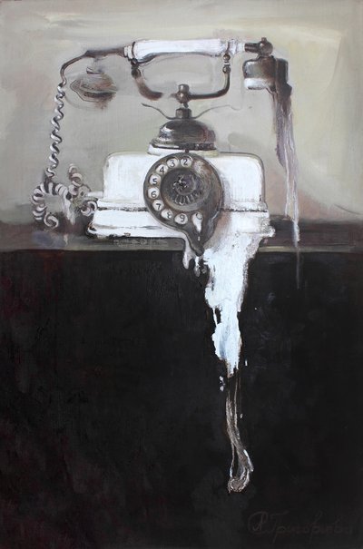 Melting Rotary Phone by Anastasiia Grygorieva