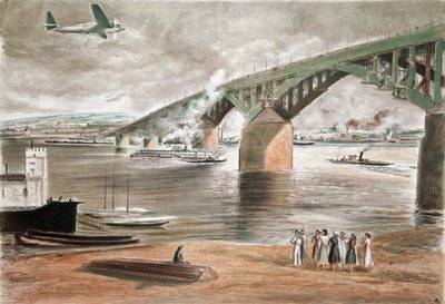 The Bridge in Gorky by Anatoly Andreyevich Suvorov