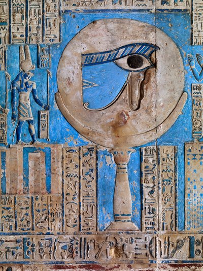 The Eye of Horus. The Ceiling of the Hathor Temple, Dendera by Ancient Egypt