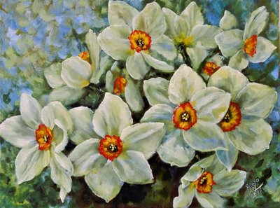 Daffodils In Bloom by Anda Bieza