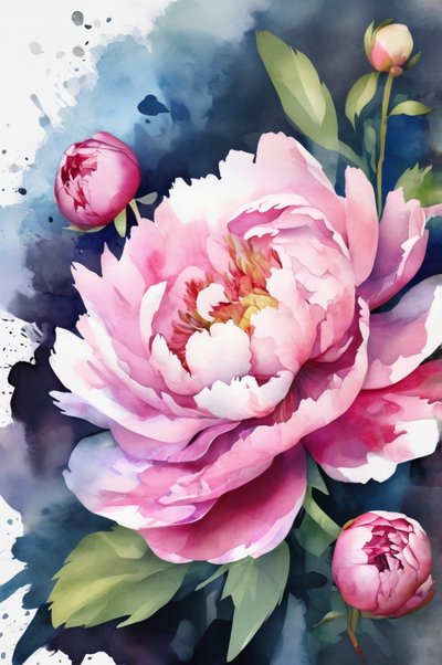Pink Peony by Anda Bieza