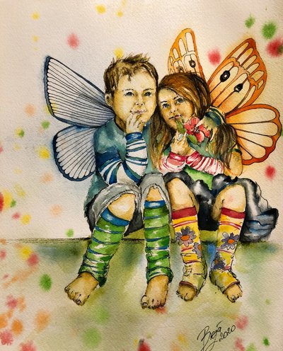 Whimsical Fairy Children by Anda Bieza