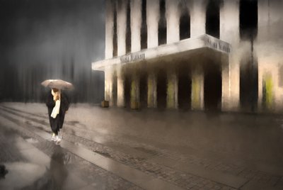 Rainy City Solitude by Anders Hammarstrom