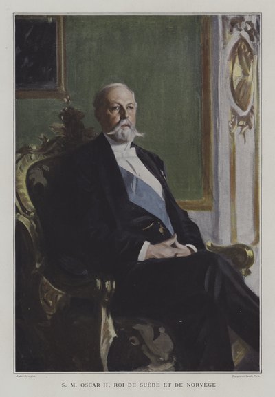Oscar II, King of Sweden and Norway by Anders Leonard (after) Zorn