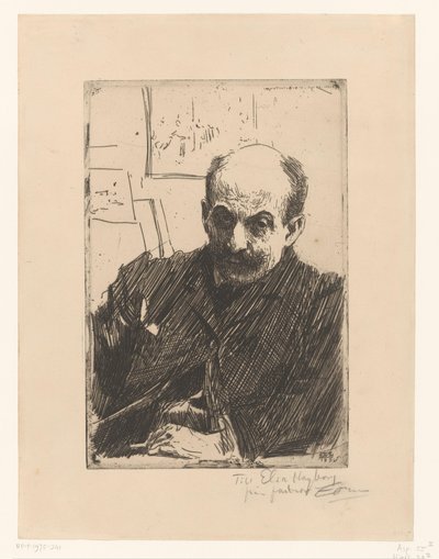 Portrait of Max Liebermann by Anders Leonard Zorn (signed by artist)