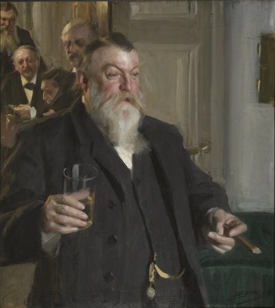 A Toast in the Idun Society by Anders Leonard Zorn
