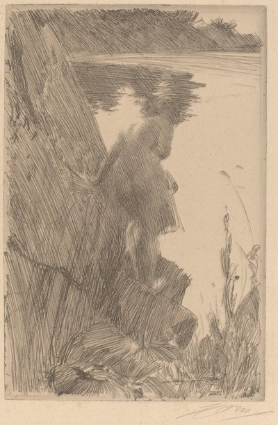 Bather III Baigneuse de Dos by Anders Leonard Zorn