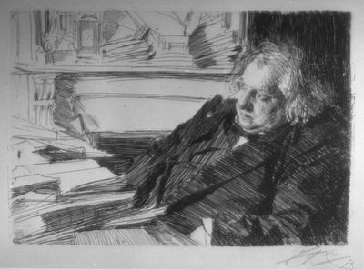 Ernest Renan by Anders Leonard Zorn