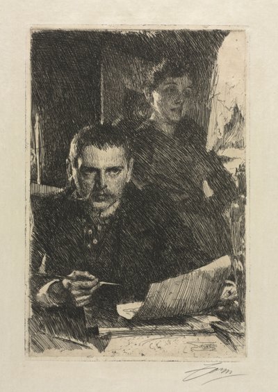 The Artist and His Wife, 1890 by Anders Leonard Zorn