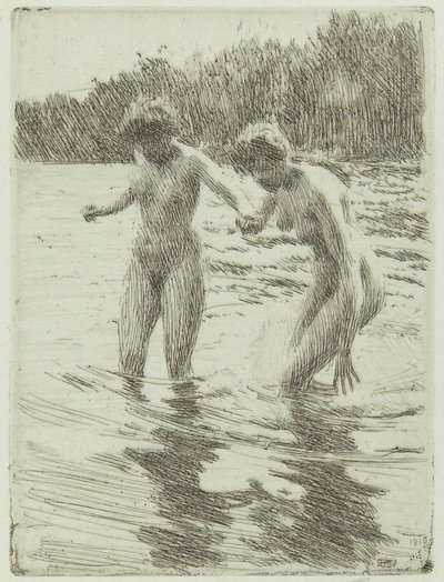 Two Bathers by Anders Leonard Zorn