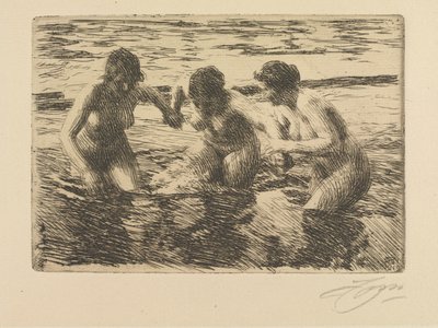 Against the Current by Anders Zorn