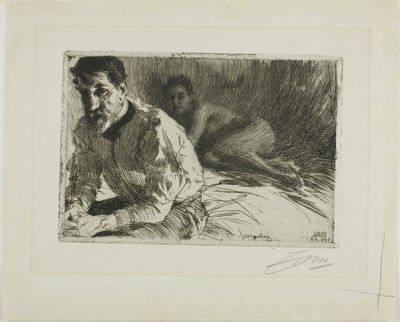 Augustus Saint-Gaudens II (Saint-Gaudens and His Model) by Anders Leonard Zorn