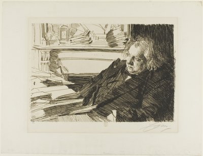 Ernest Renan by Anders Leonard Zorn