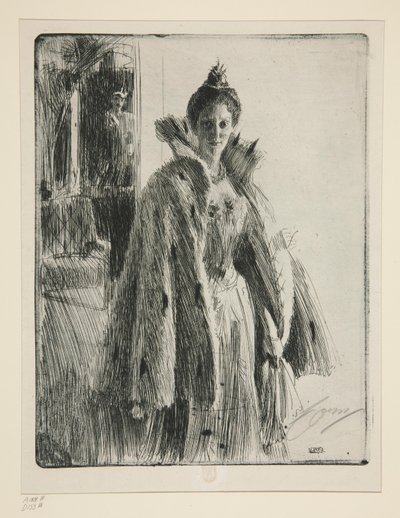 H.R.H. Princess Ingeborg of Sweden II by Anders Leonard Zorn