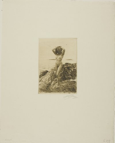 Seawood-wreath by Anders Leonard Zorn