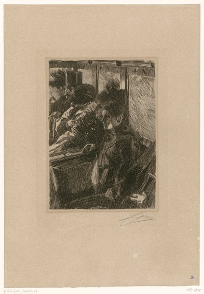 In the Omnibus by Anders Zorn