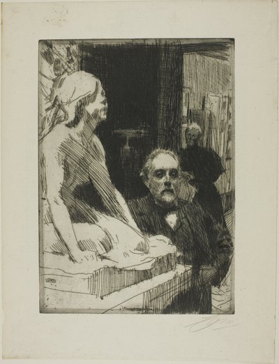 Pontus Fürstenberg and his Wife (standing near Hasselberg