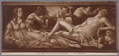 Photoreproduction of the Painting Venus and Mars by Sandro Botticelli by Anderson (firma)