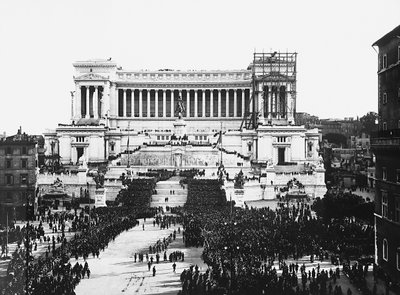 Fascist Celebration Commemorating the Unknown Soldier at the Altare della Patria (Altar of the Fatherland) in Rome, 04/11/1922 by Anderson Anderson