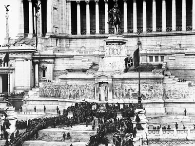 Fascist celebration commemorating the Unknown Soldier at the Altare della Patria in Rome by Anderson Anderson