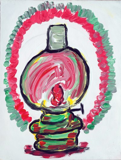 Red Light Lamp by Ando Gilardi