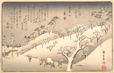 Asukayama in the Snow at Evening, 19th century by Ando Hiroshige