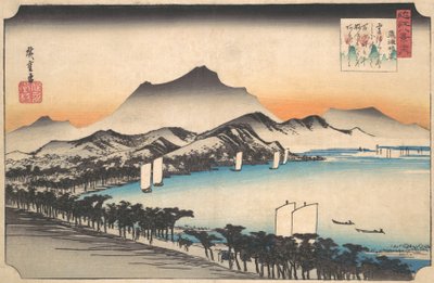 Clearing Weather at Awazu, ca. 1832 by Ando Hiroshige