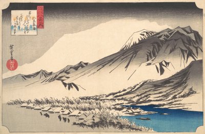 Evening Snow on Mount Hira, ca. 1832 by Ando Hiroshige