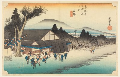 Ishibe (Megawa Sato), in The Fifty-Three Stations of the Tokaido Road by Ando Hiroshige