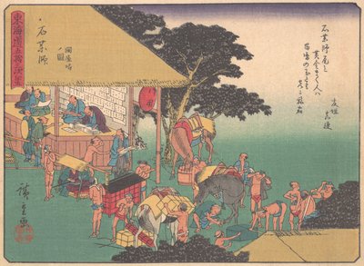 Ishiyakushi, from the series The Fifty-three Stations of the Tokaido Road by Ando Hiroshige