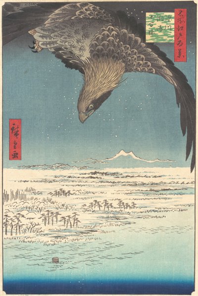 Jumantsubo Plain at Fukagawa Susaki, from the series One Hundred Famous Views of Edo, 1856 by Ando Hiroshige