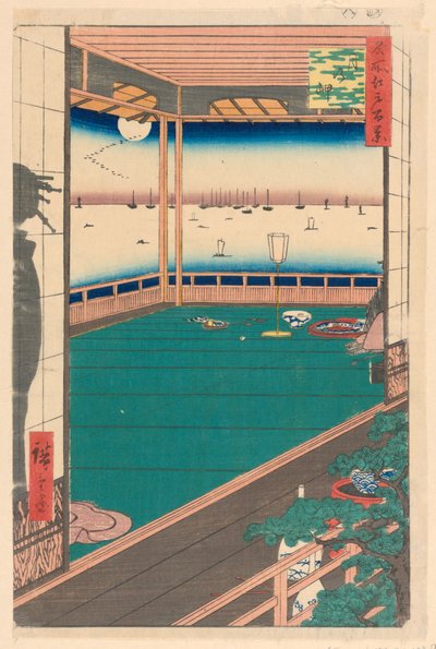 Moon Cape (Tsuki-no-misaki) From the Series One Hundred Famous Views of Edo by Ando Hiroshige