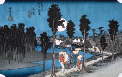 Moon at Numazu, from 53 Stations of Tokaido, 1832 by Ando Hiroshige