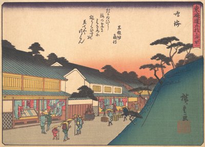 Narumi, from the series The Fifty-three Stations of the Tokaido Road by Ando Hiroshige