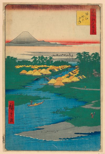 Nekozane at Horikiri Canal No. 96 from One Hundred Famous Views of Edo by Ando Hiroshige