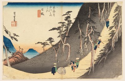 Nissaka, The Murder-Stone, in The Fifty-Three Stations of the Tokaido Road by Ando Hiroshige
