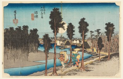Numazu Evening, in The Fifty-Three Stations of the Tokaido Road by Ando Hiroshige