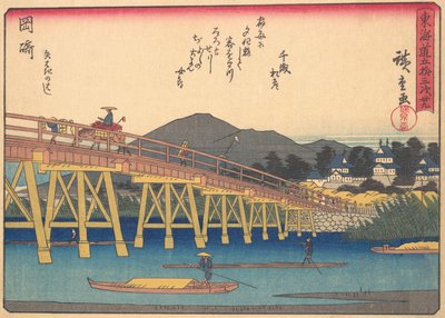 Okazaki, from the series The Fifty-three Stations of the Tokaido Road by Ando Hiroshige