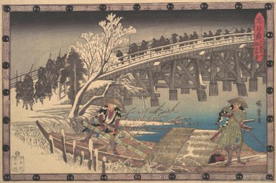 Scene I in Act XI of Chushingura by Ando Hiroshige