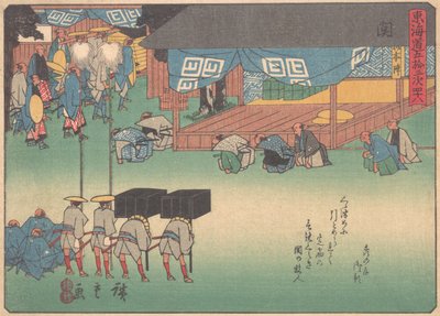 Seki, from the series The Fifty-three Stations of the Tokaido Road, early 20th century by Ando Hiroshige