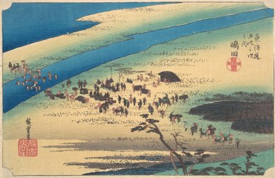 Shimada, Oigawa Shun Gan by Ando Hiroshige