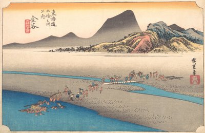 The Far Bank of the Oi River at Kanaya by Ando Hiroshige
