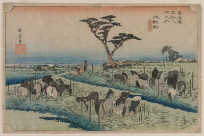 The Fifty-Three Stations of the Tokaido: Chiryu by Ando Hiroshige