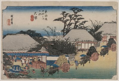The Fifty-Three Stations of the Tokaido: Otsu by Ando Hiroshige