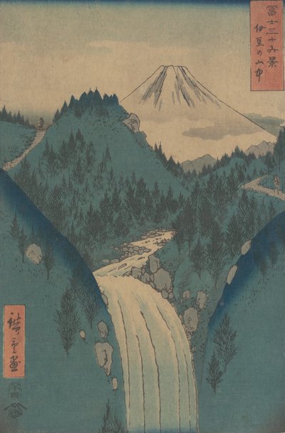 View of Fuji san from the Mountains in the Province of Izu, 1858 by Ando Hiroshige
