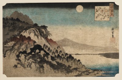 Woodblock Print - Autumn Moon at Ishinama by Ando Hiroshige