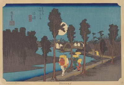 Numazu Station by Ando or Utagawa (after) Hiroshige