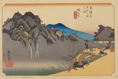 Sakamoshita Station by Ando or Utagawa (after) Hiroshige