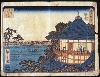 500 Arhats, Sazai Hall by Ando or Utagawa Hiroshige